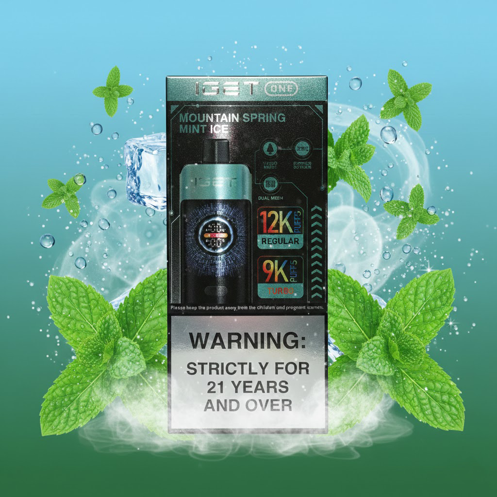 Mountain Spring Mint Ice IGET One Mountain Spring Mint Ice - Image 1