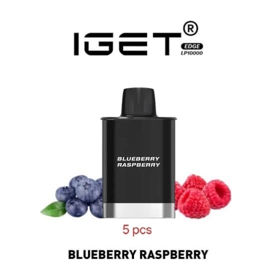 Durryden|IGET EDGE LP10000 Pod – Blueberry Raspberry – 5PCS