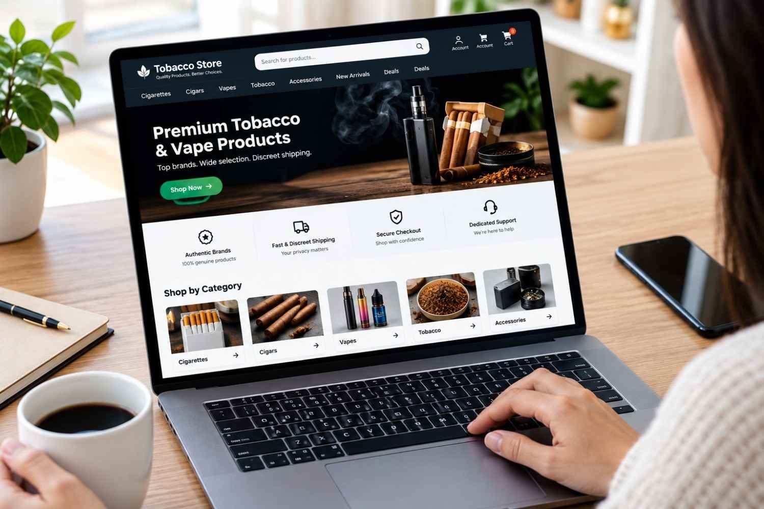 download 30-100kb online tobacco store